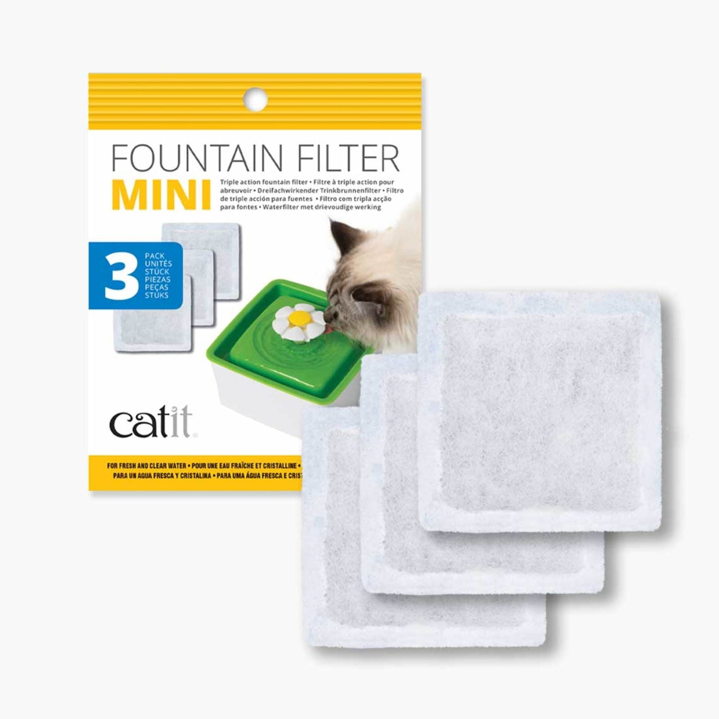 Catit Filter für den Mini-Trinkbrunnen – 3 Stück