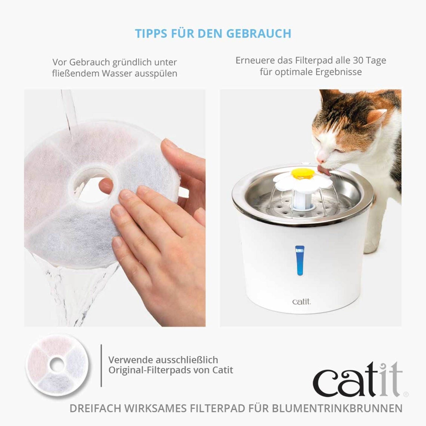 Catit Triple Action Filter rahmenlos, 2er