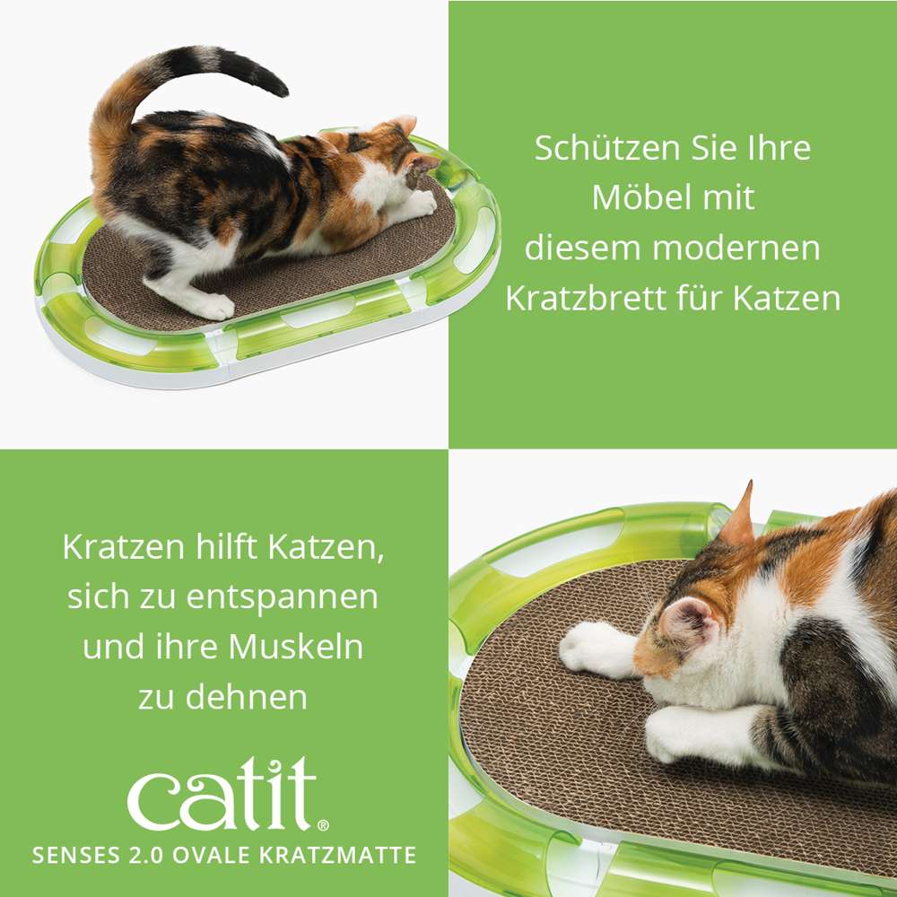 Schütze deine Möbel mit diesem modernen Kratzbrett für Katzen. Kratzen hilft Katzen, sich zu entspannen und ihre Muskeln zu dehnen.