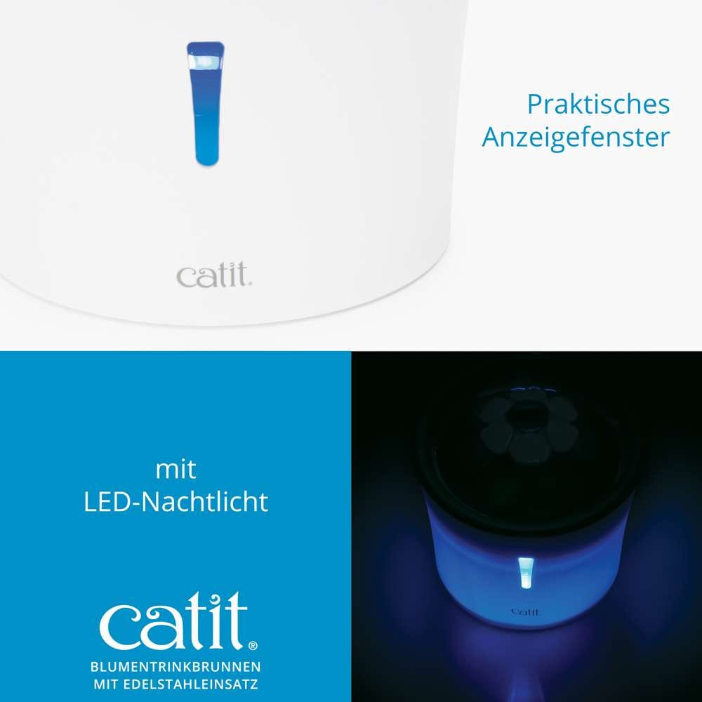 Catit Blumentrinkbrunnen mit Edelstahleinsatz