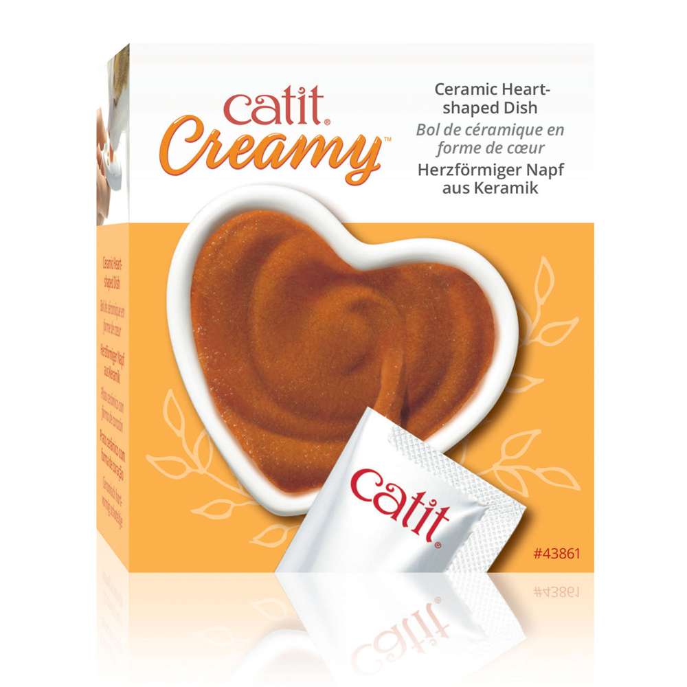 Catit Creamy ? Herzförmiger Keramiknapf