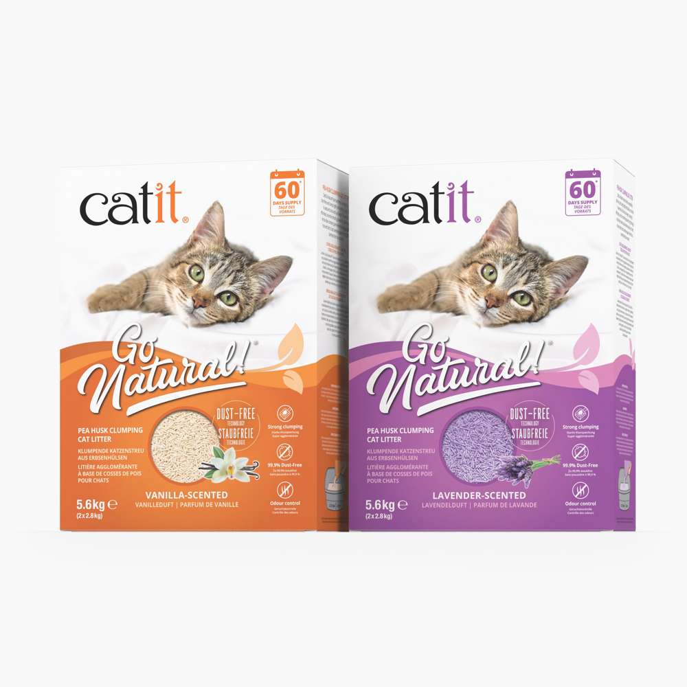 Catit Go Natural! Klumpende Katzenstreu aus Erbsenhülsen