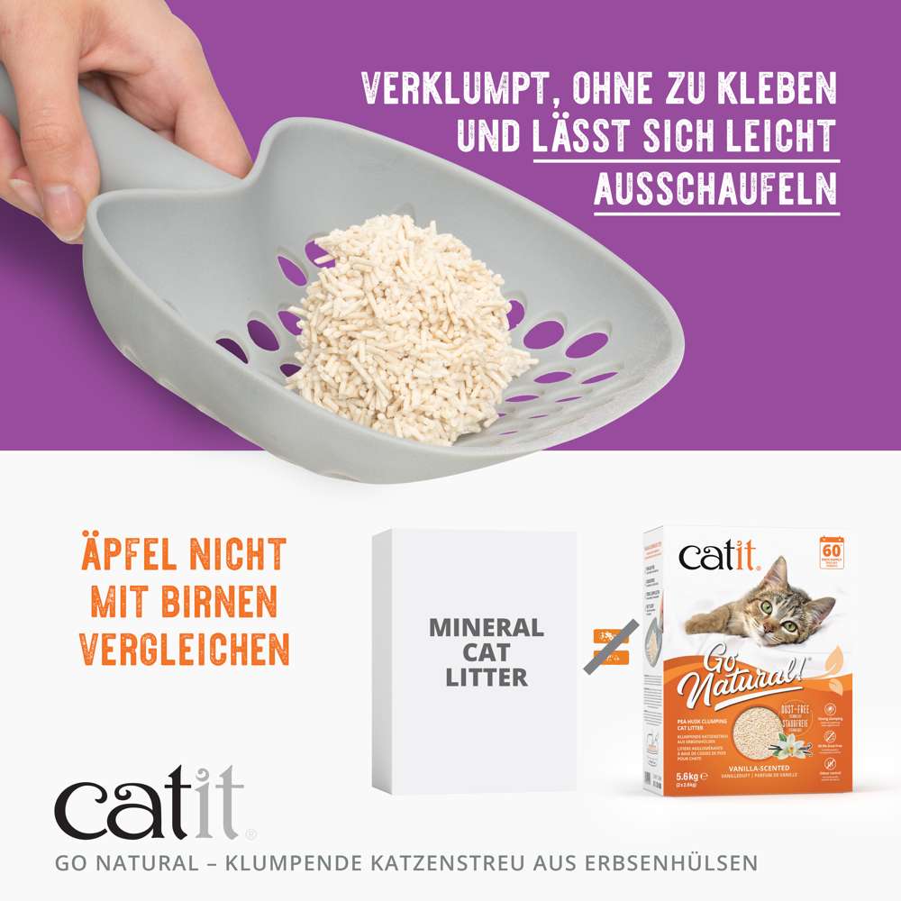 Catit Go Natural! Klumpende Katzenstreu aus Erbsenhülsen