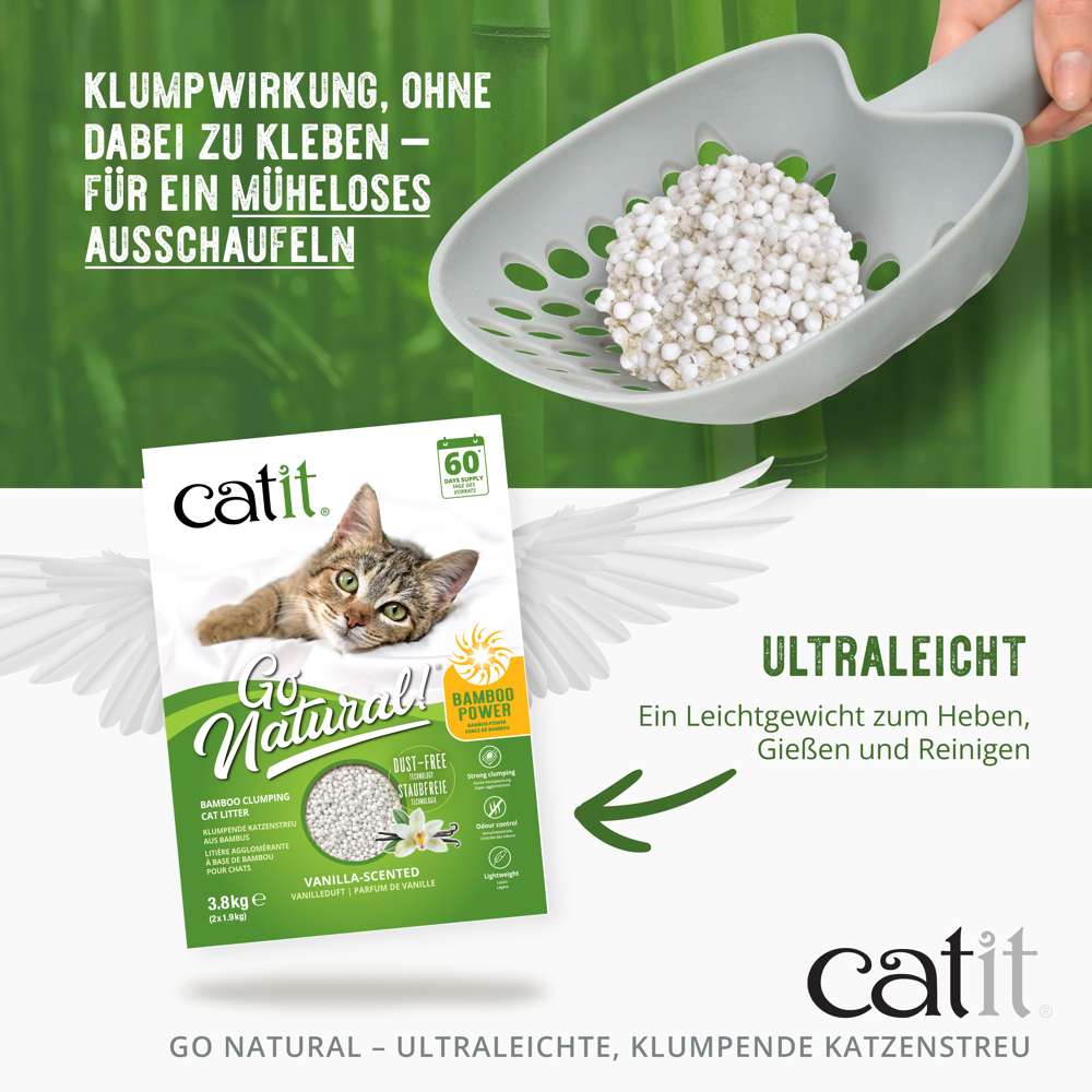Catit Go Natural! Ultraleichte, klumpende Katzenstreu
