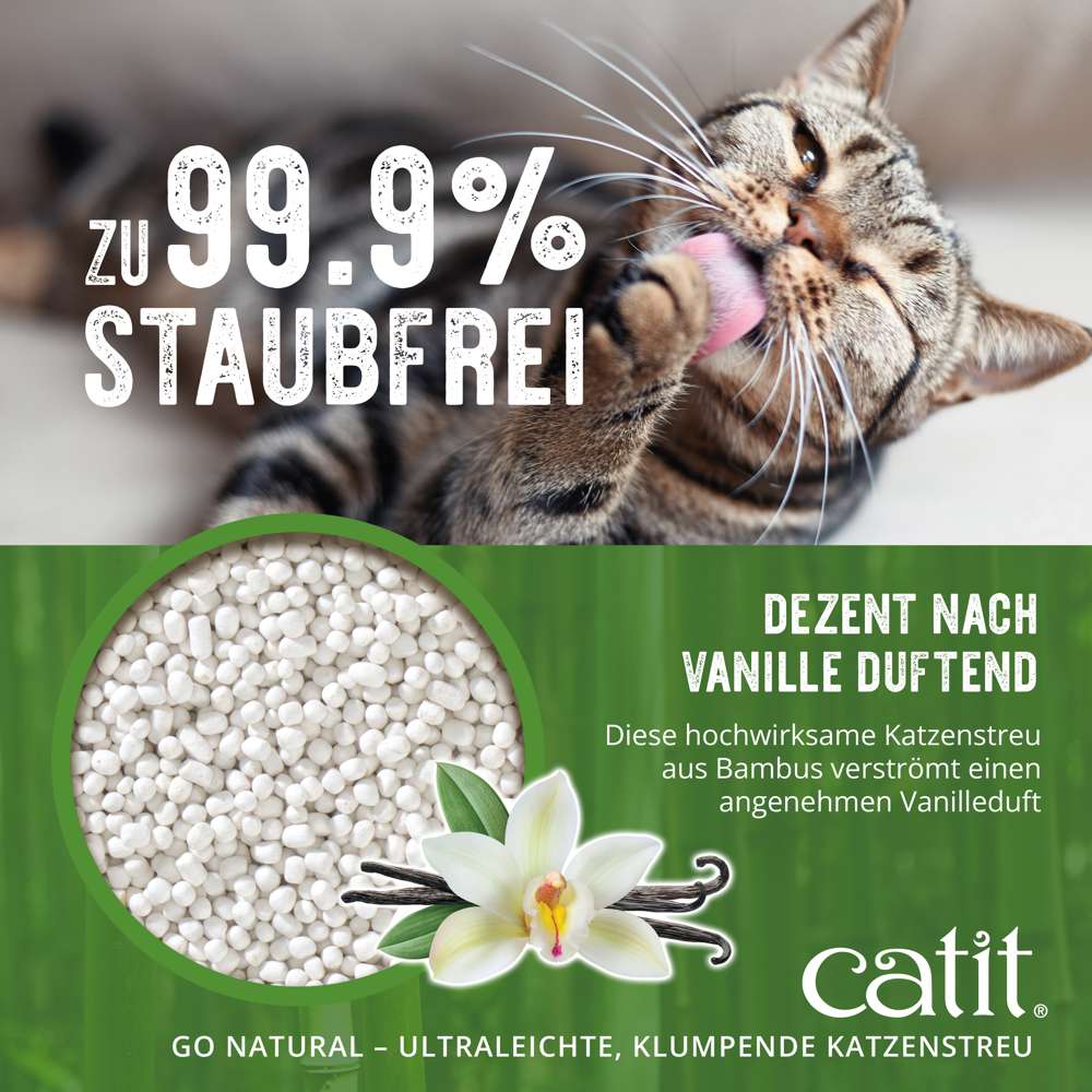 Catit Go Natural! Ultraleichte, klumpende Katzenstreu
