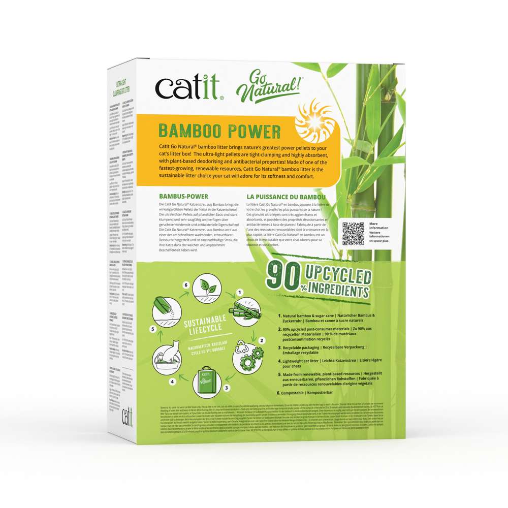 Catit Go Natural! Ultraleichte, klumpende Katzenstreu