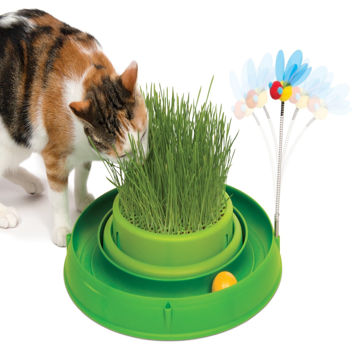 Catit 3-in-1 Spielzeug mit Katzengras