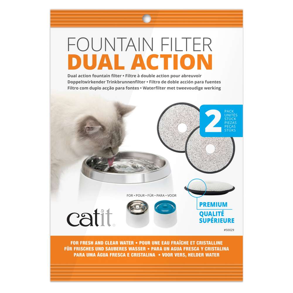 Catit Doppeltwirkender Trinkbrunnen Filter ? 2 Stück