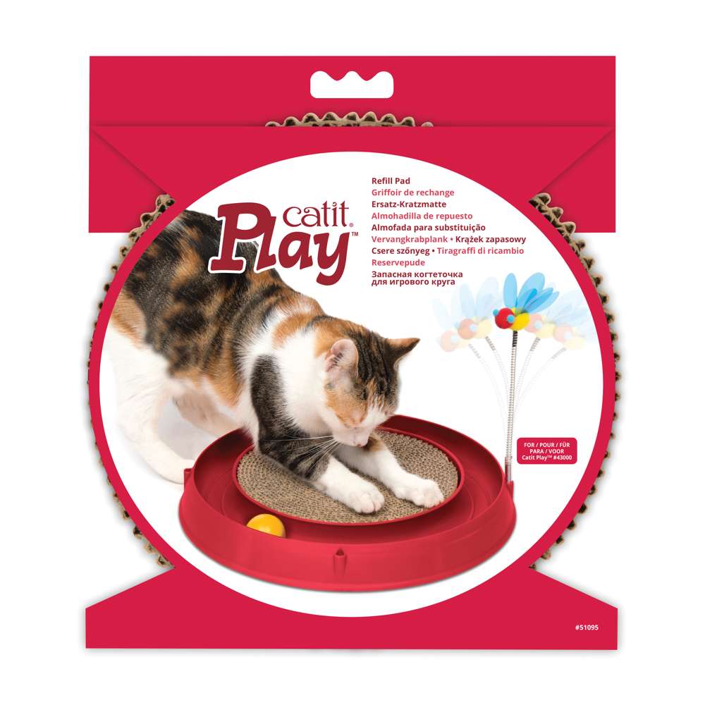 Catit Play Kratzmatte für Ballspielzeug mit Kratzbrett