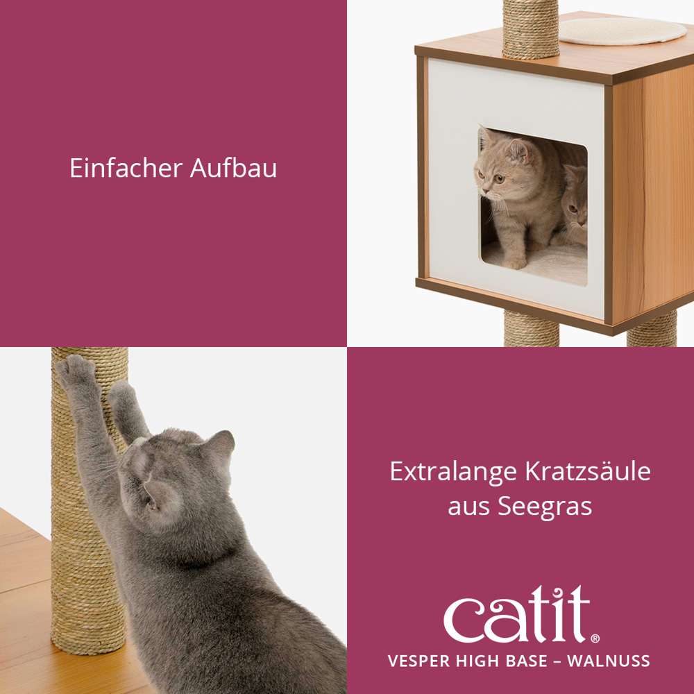 Catit Vesper High Base, Walnuss
