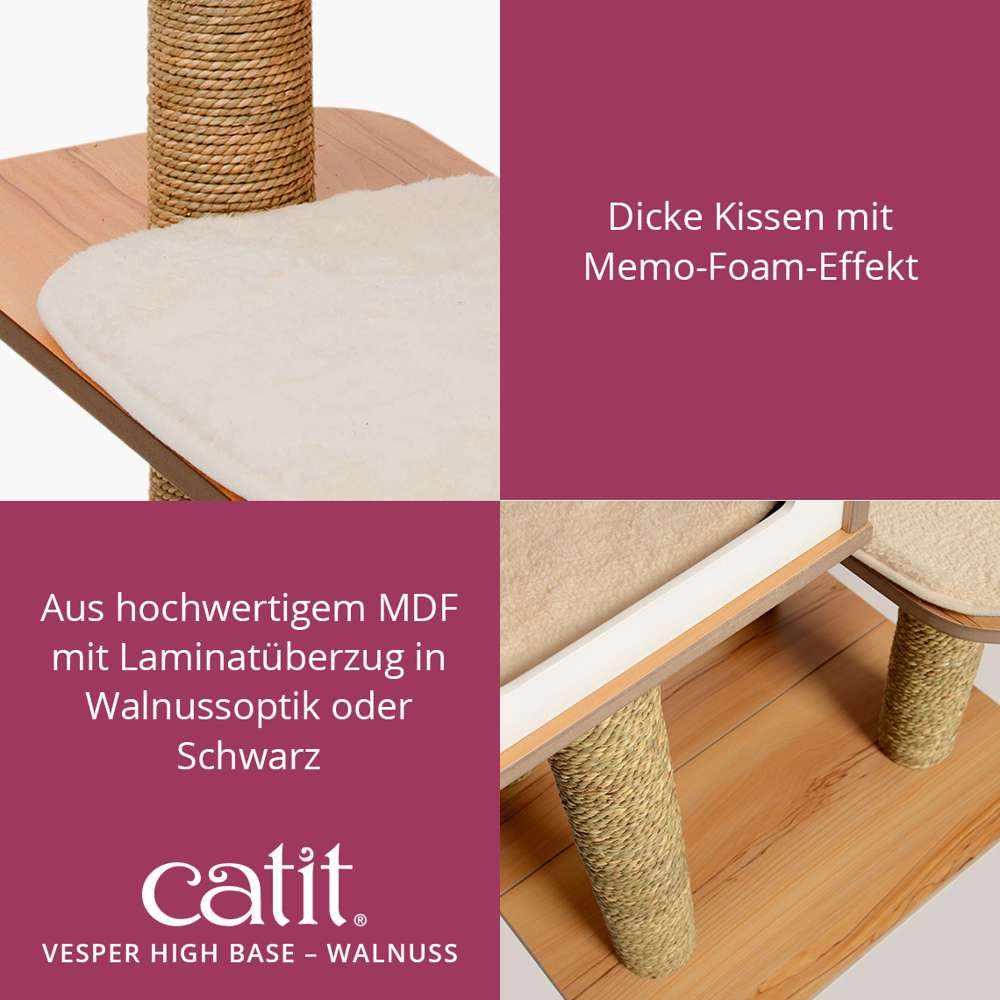 Catit Vesper High Base, Walnuss