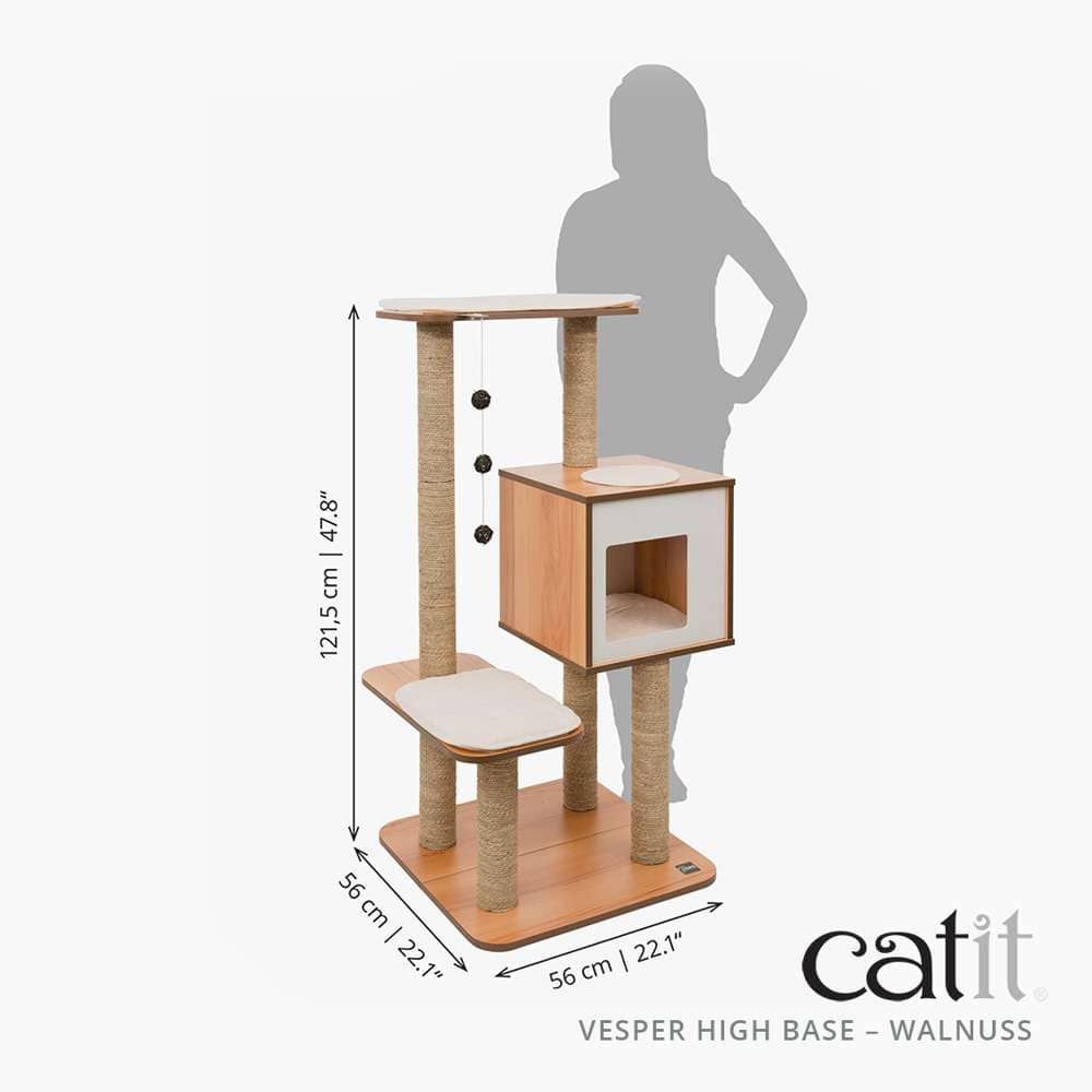 Catit Vesper High Base, Walnuss