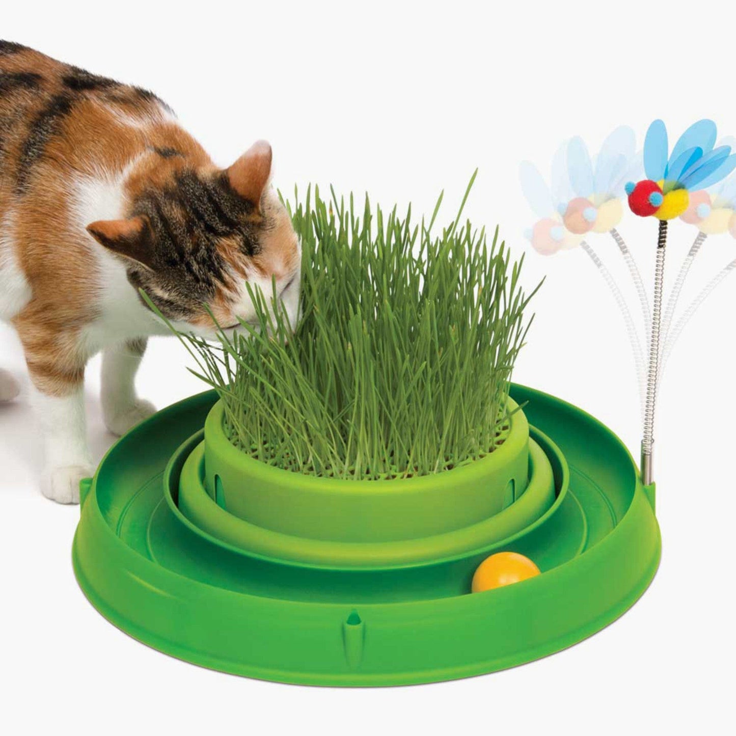 Catit 3-in-1 Spielzeug mit Katzengras