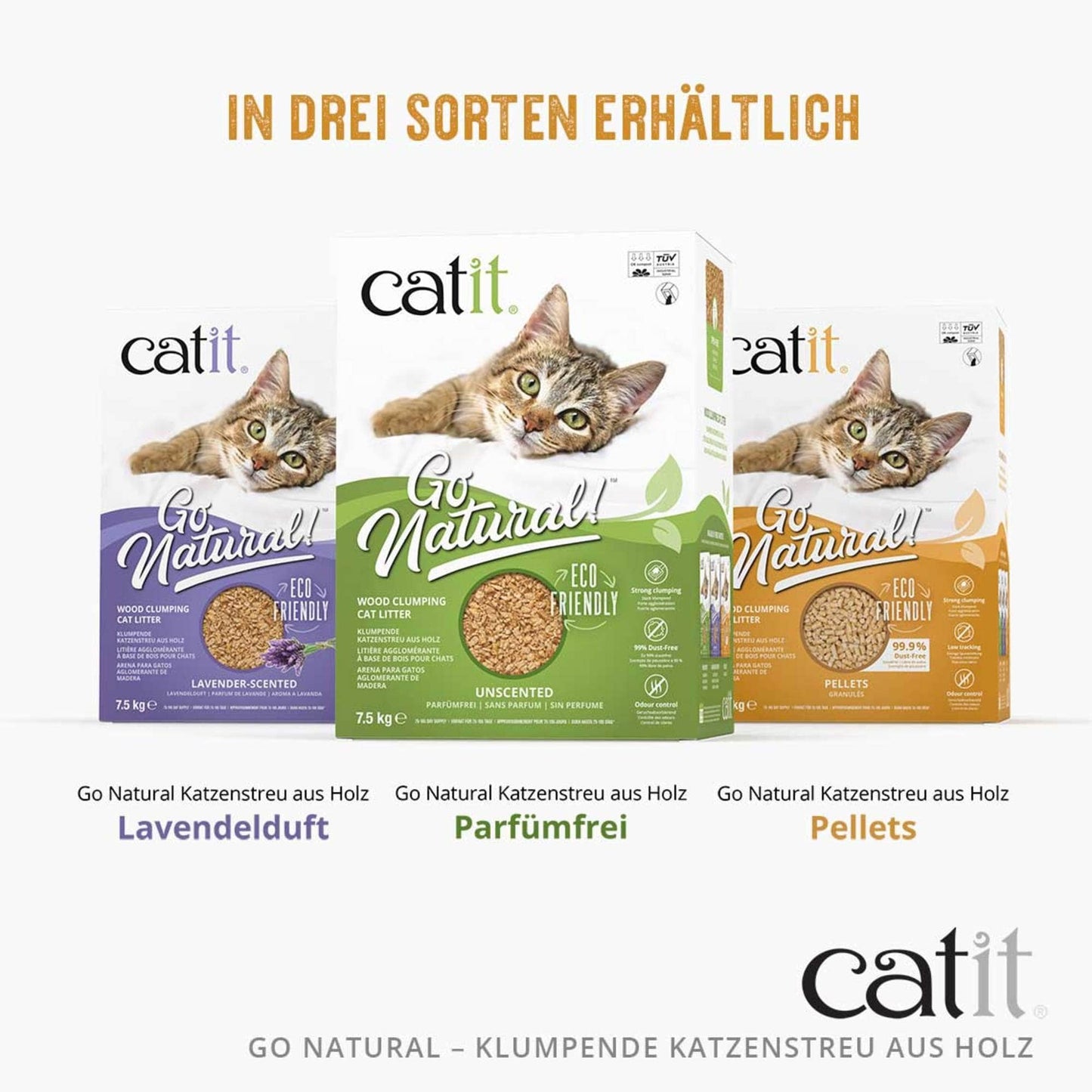 Catit Go Natural Einstreu-Pellets aus Holz