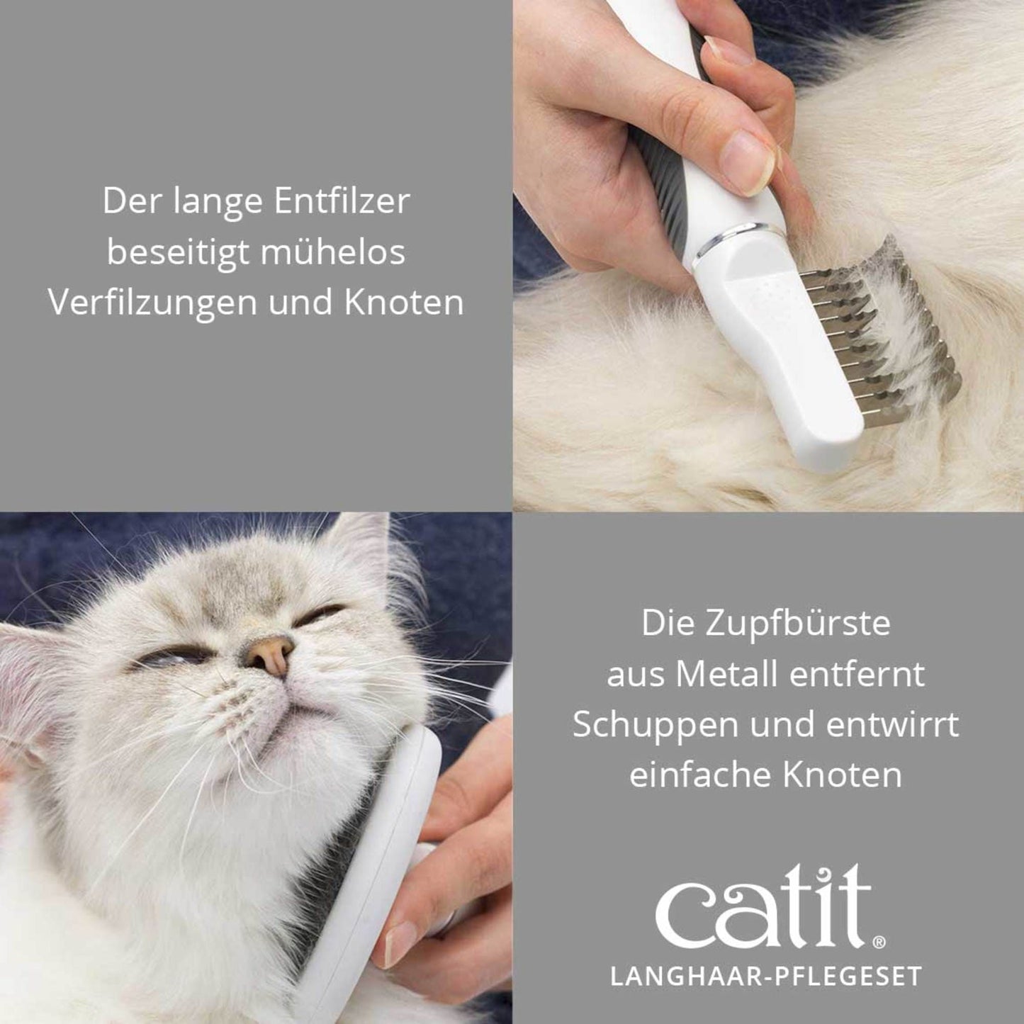 Catit Langhaar-Pflegeset