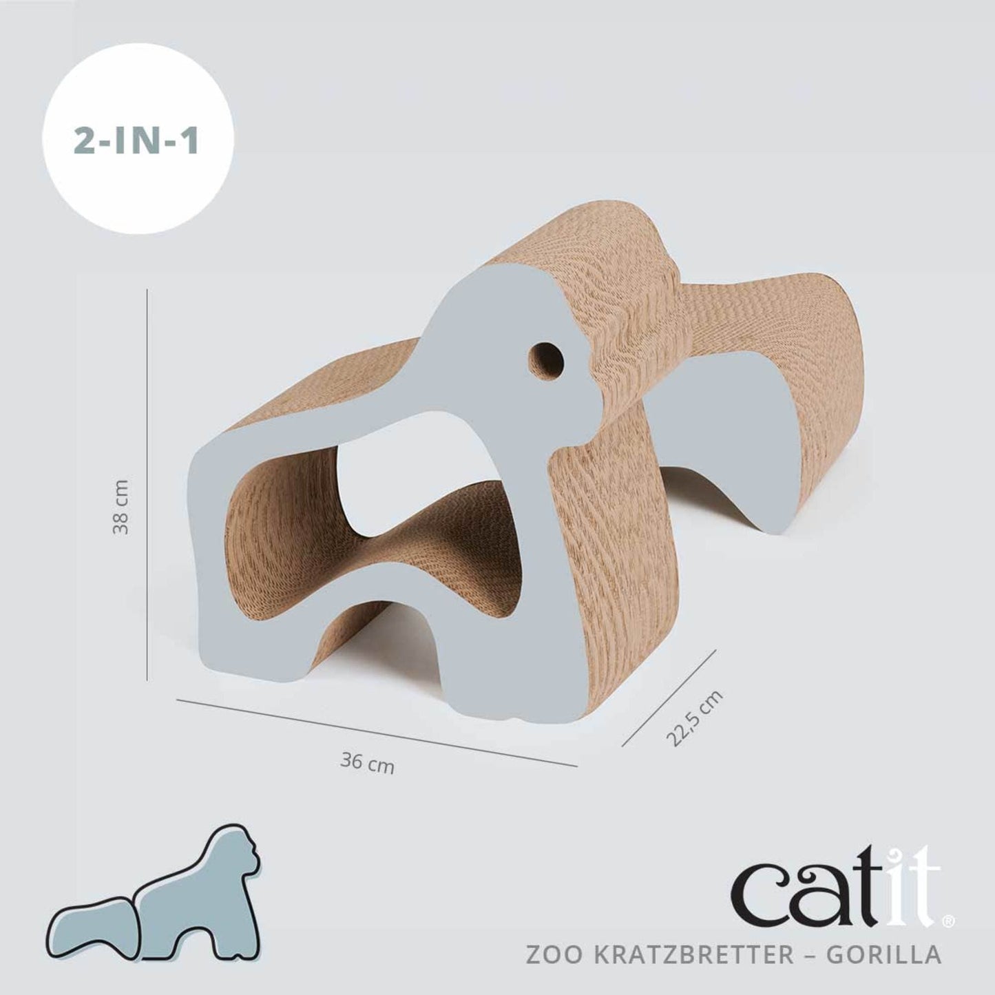 Catit Zoo Kratzbretter ─ Gorilla