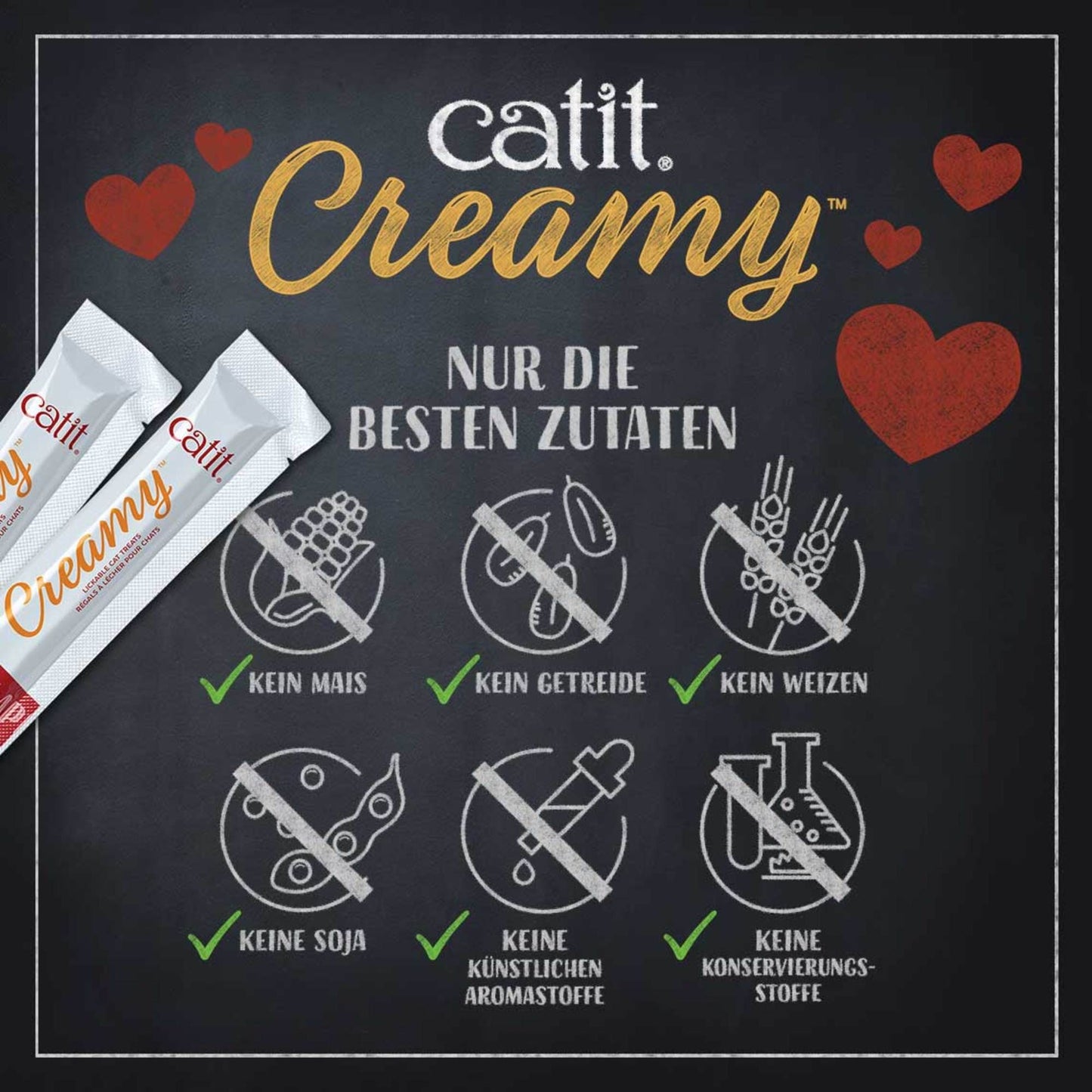 Catit Creamy – Großpackung, 15er-Pack ─ Hühnerfleisch