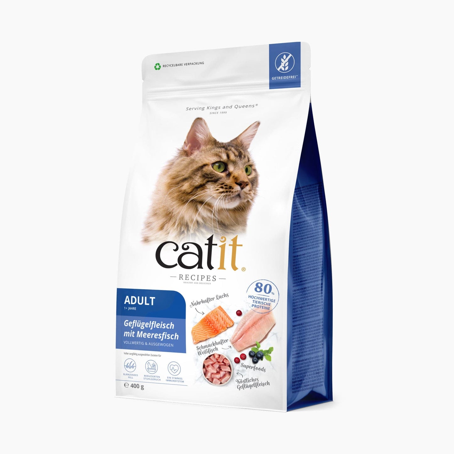 Catit Recipes – ADULT Geflügelfleisch mit Meeresfisch, 400 g