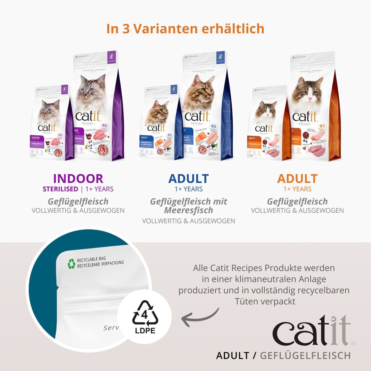 Catit Recipes – ADULT
Geflügelfleisch, 400 g