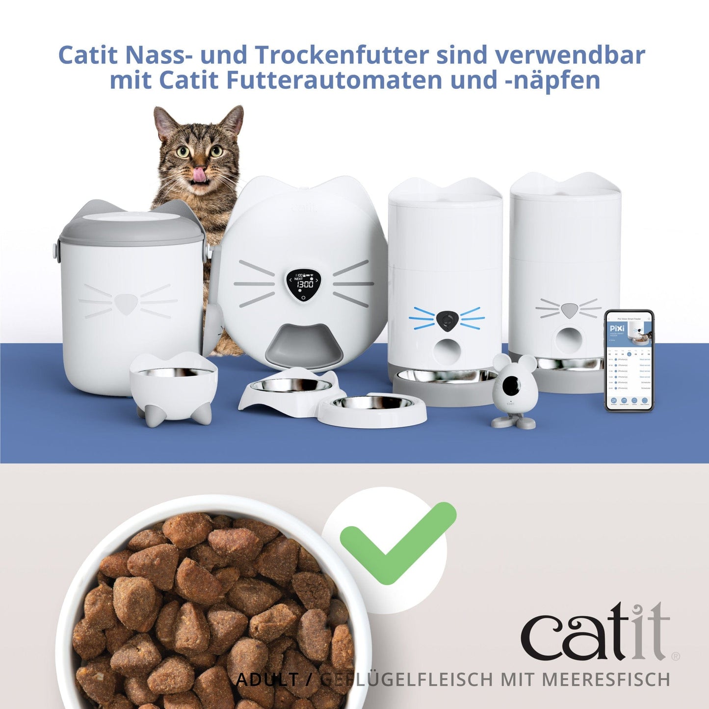 Catit Recipes – ADULT Geflügelfleisch mit Meeresfisch, 400 g