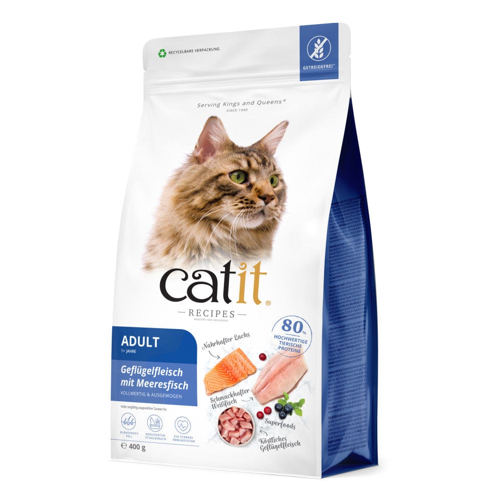 Catit Recipes – ADULT Geflügelfleisch mit Meeresfisch, 400 g