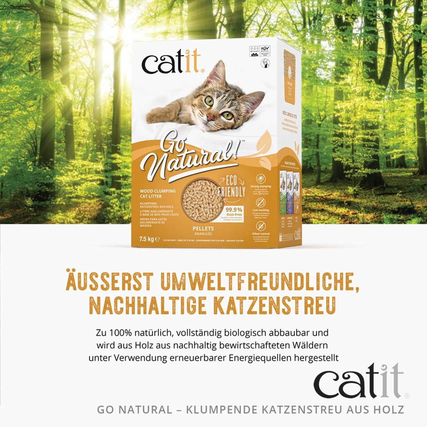 Catit Go Natural Einstreu-Pellets aus Holz