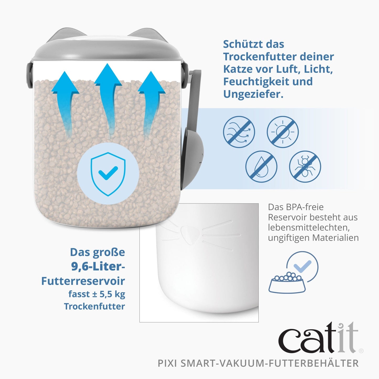 Catit PIXI Smart-Vakuum-Futterbehälter