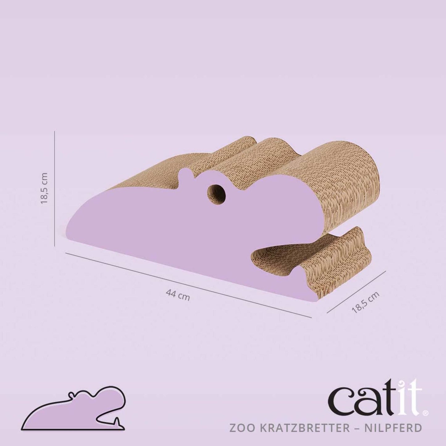 Catit Zoo Kratzbretter ─ Nilpferd