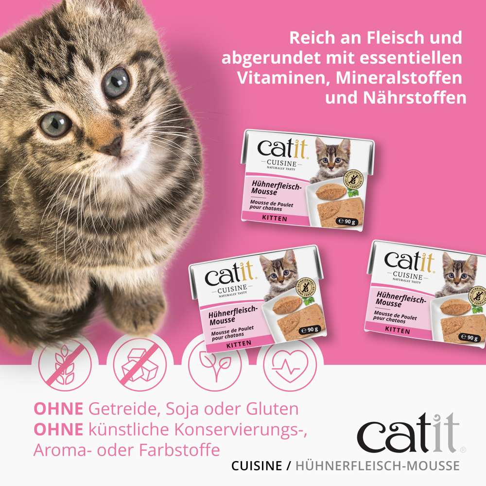 Catit Cuisine ─ KITTEN / Hühnerfleisch-Mousse, 90 g