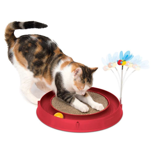 Catit 3-in-1 Spielzeug mit Kratzbrett