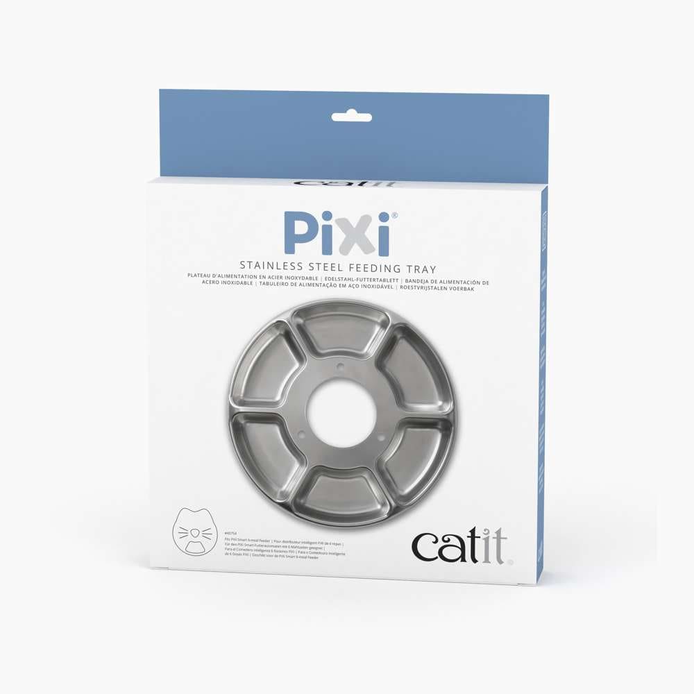 Catit PIXI Edelstahl-Futterschale für den Catit PIXI Smart-Futterautomaten mit 6 Mahlzeiten