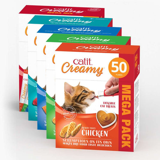 Catit Creamy – Mega-Pack, 50er-Pack