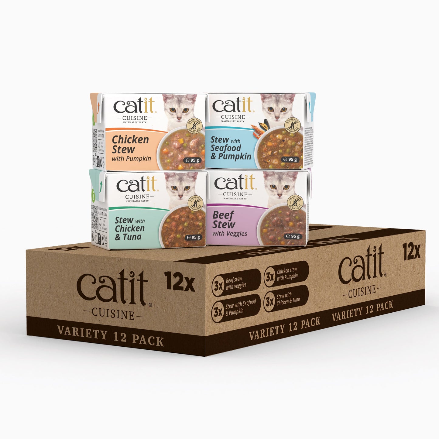 Catit Cuisine Eintopf-Vorteilspackung mit 12 Packs