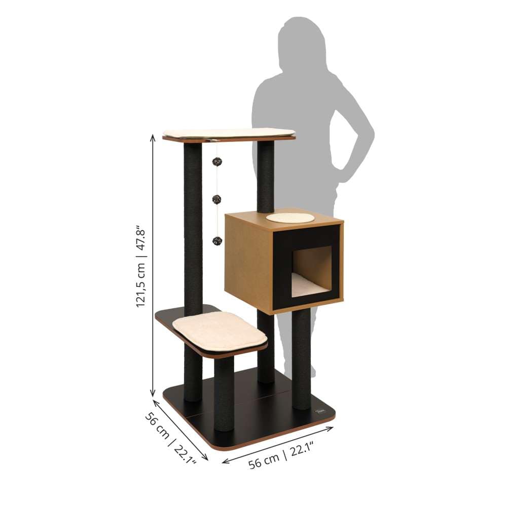 Catit Vesper High Base, Schwarz
