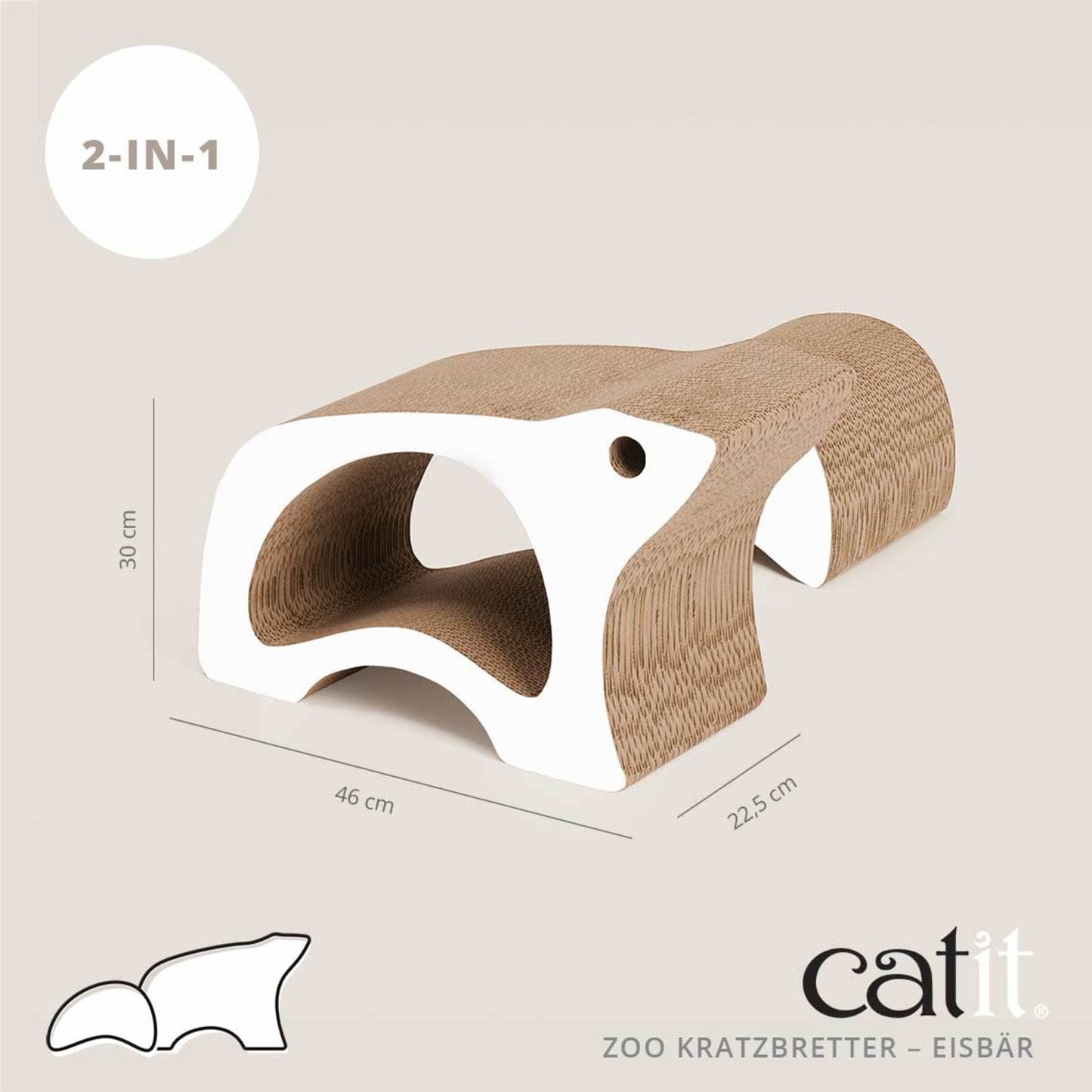 Catit Zoo Kratzbretter ─ Eisbär
