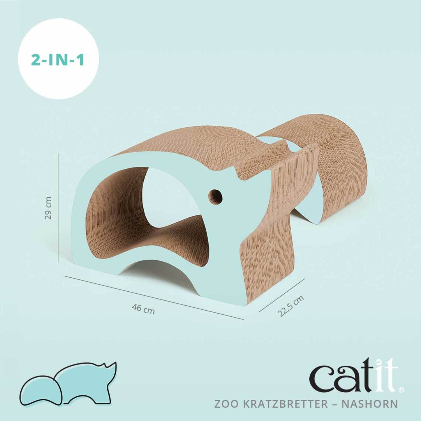 Catit Zoo Kratzbretter ─ Nashorn