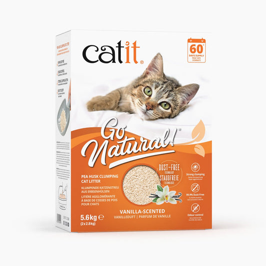 Catit Go Natural! Klumpende Katzenstreu aus Erbsenhülsen ─ Vanilleduft