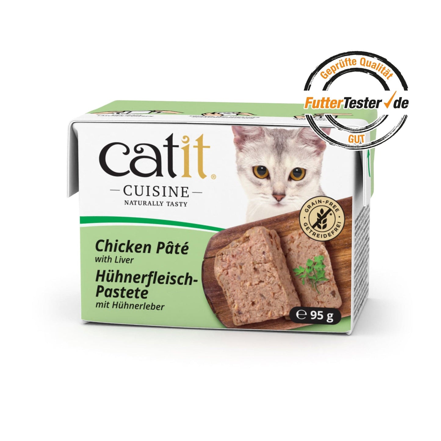 Catit Cuisine – Hühnerfleisch-Pastete mit Hühnerleber, 95 g