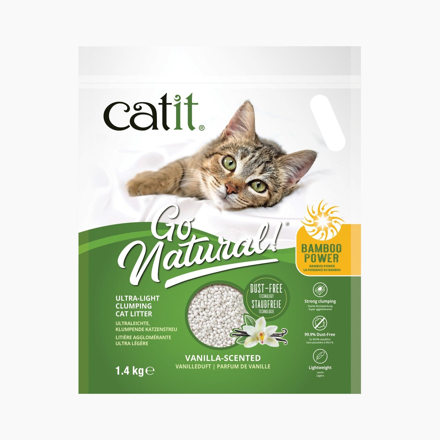 Catit Go Natural! Ultraleichte, klumpende Katzenstreu – Katzenstreu-Probebeutel