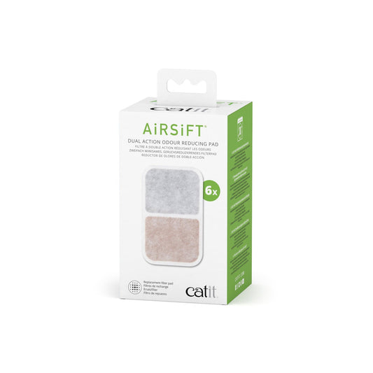 Catit Airsift zweifach wirksames Filterpad, 6er-Pack
