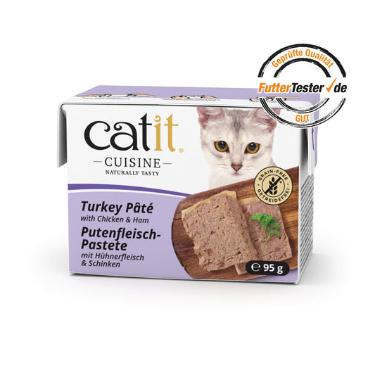 Catit Cuisine – Putenfleisch-Pastete mit Hühnerfleisch & Schinken, 95 g