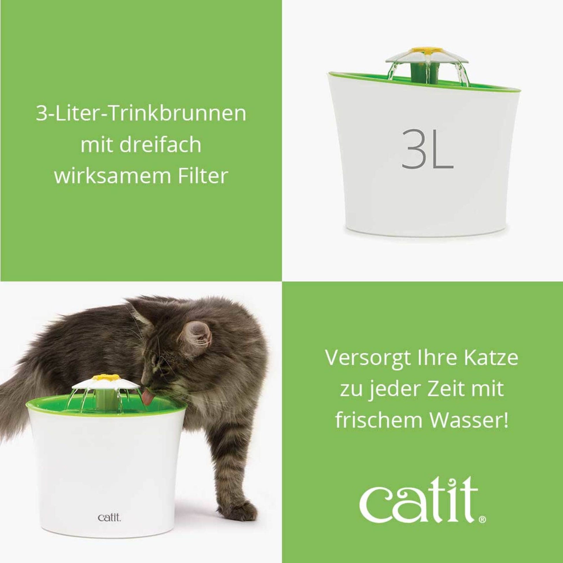 Catit Blumentrinkbrunnen – Frischwasserversorgung für Katzen – Catit  Deutschland